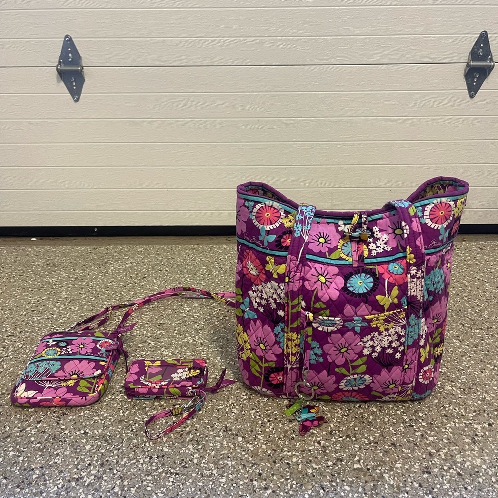 3 Vera Bradley rare Flutterby collection pieces